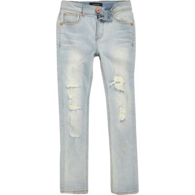 Boys light blue ripped jeans